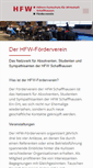 Mobile Screenshot of hfw-foerderverein.ch